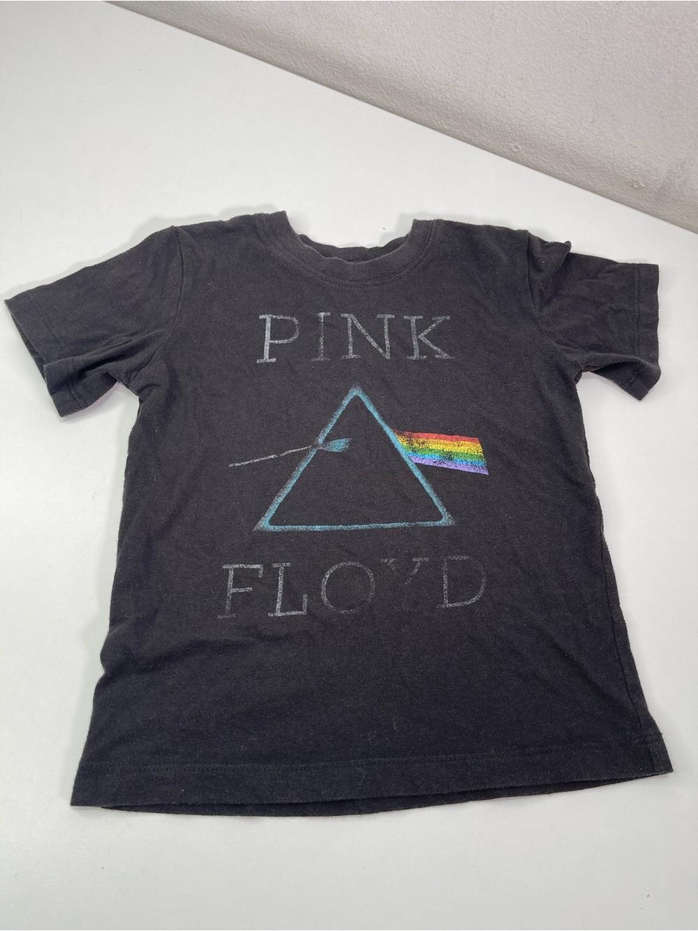Pink Floyd Band Tee Toddler Youth Shirt Kids 4T Black Rainbow Rock